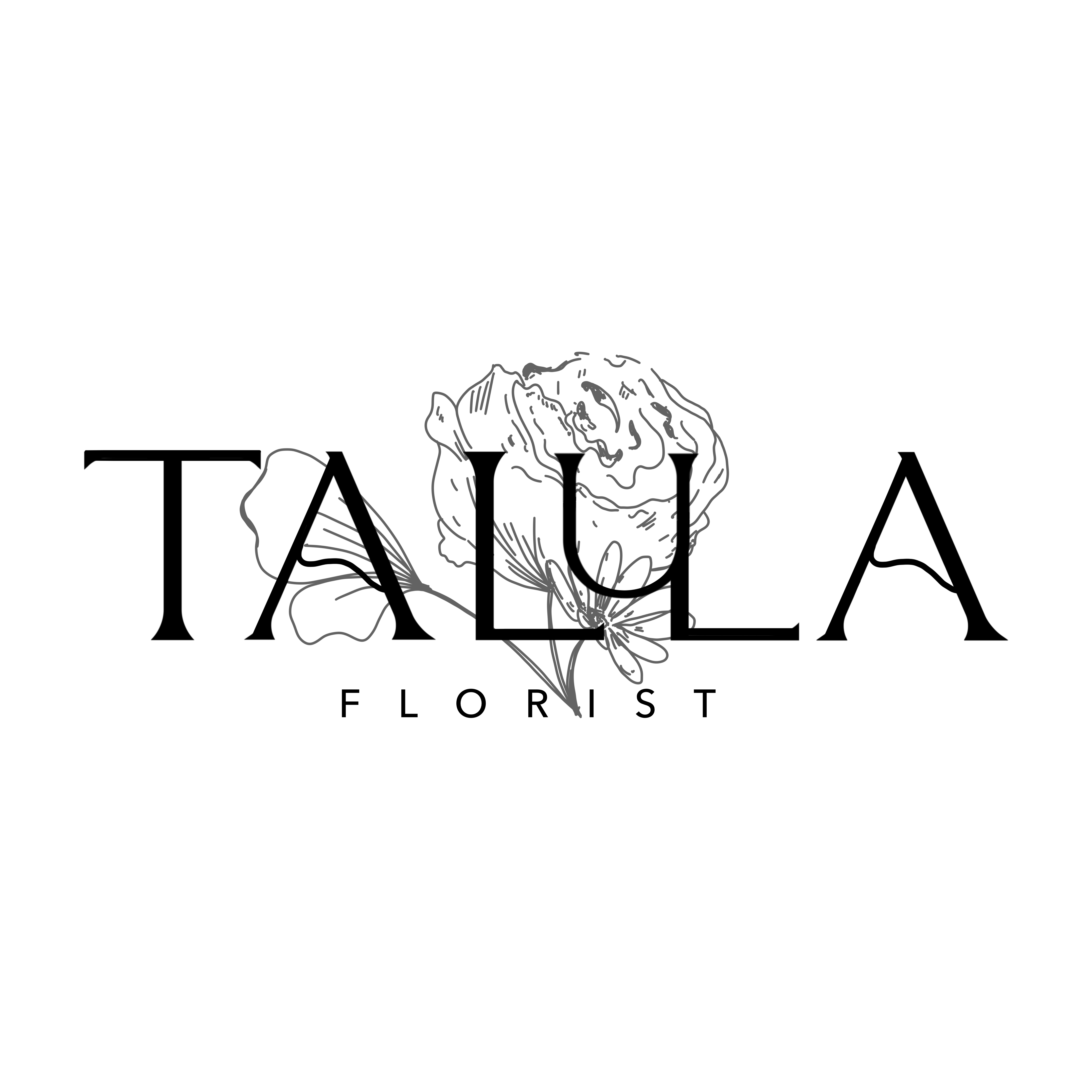 Logo Talula Florist – Black Logo Talula Florist - Black